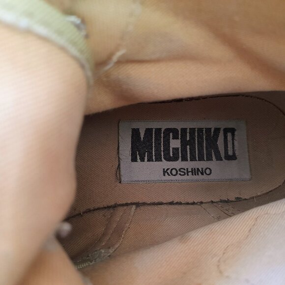 Vintage 90s Michiko London Ankle Boots Size 7 Koshino Pucka Steppa High Top - Picture 12 of 16